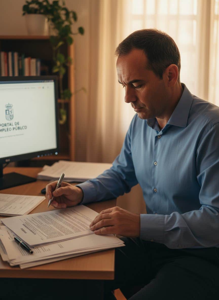 Autónomo revisando contrato laboral para contratar empleado autónomo España